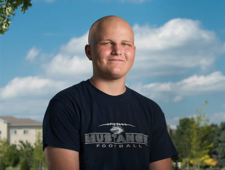 Sports medicine patient Brock Anderson.