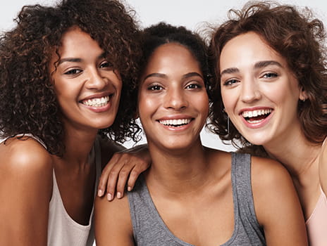 Group of women smiling