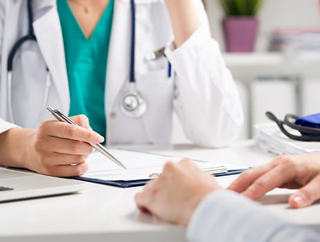 Doctor and a clipboard