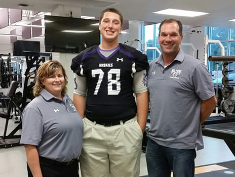 Sports medicine patient Seth Zegunis.