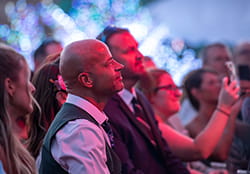 Smiling people at Treads and Threads