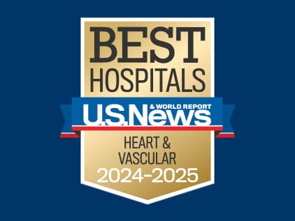 US News and World Report Badge - Heart and Vascular