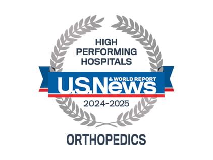 US News and World Report High Performing Badge - Orthopedics